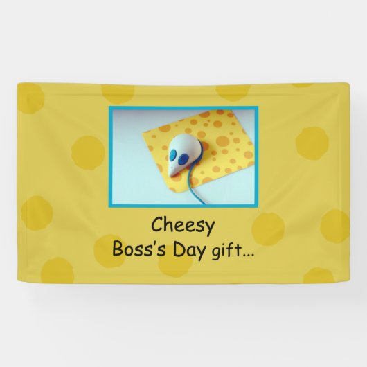 Cheesy Boss Day, Holiday, Humor Spandoek (Horizontaal)