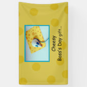 Cheesy Boss Day, Holiday, Humor Spandoek (Verticaal)