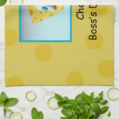 Cheesy Boss Day, Holiday, Humor Theedoek (Gevouwen)