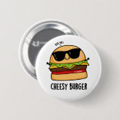 Cheesy Burger Grappige Voedsel Puns Ronde Button 5,7 Cm (Voorkant /achterkant)