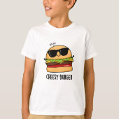 Cheesy Burger Grappige Voedsel Puns T-shirt (Voorkant)
