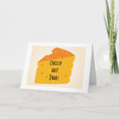 CHEESY BUT TRUE=HAPPY IK DEEL MIJN VERJAARDAG MET  KAART (Voorkant)