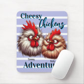 "Cheesy Chicken Adventures" Patty & Sammy Silkie Muismat (Met muis)