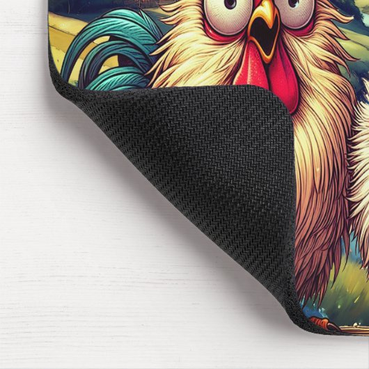 "Cheesy Chicken Balloon Adventure" Mouse Pad Muismat (Hoek)