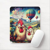 "Cheesy Chicken Balloon Adventure" Mouse Pad Muismat (Met muis)
