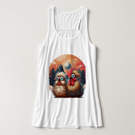 "Cheesy Chicken Mountain Mystery"  Tanktop (Design voorkant)