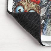 "Cheesy Chicken Selfies" Hot Rod Muismat (Hoek)