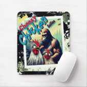 "Cheesy Chicken Selfies" Meet Bigfoot Mouse Pad Muismat (Met muis)