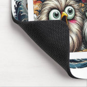 "Cheesy Chicken Selfies" Meets T rex Mouse Pad Muismat (Hoek)