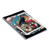 "Cheesy Chicken Selfies" T-Rex Spiraal Notebook (E Notitieboek (Rechterzijde)