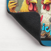 Cheesy Chickens Meetup Mouse Pad  Muismat (Hoek)