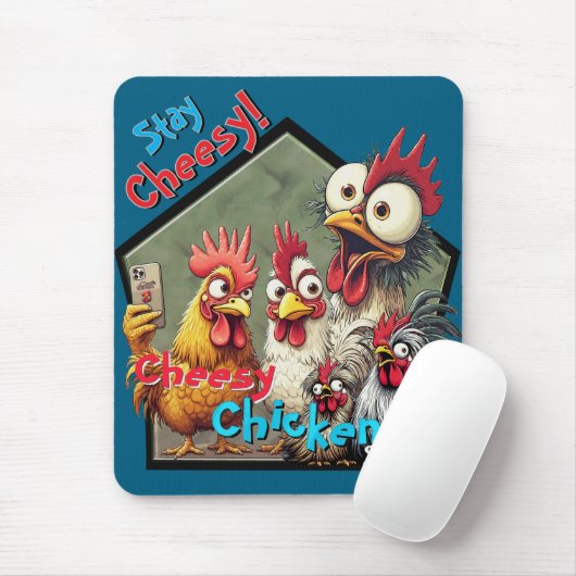Cheesy Chickens Meetup Mouse Pad  Muismat (Met muis)