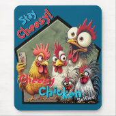 Cheesy Chickens Meetup Mouse Pad  Muismat (Voorkant)