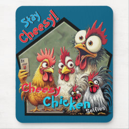 Cheesy Chickens Meetup Mouse Pad  Muismat