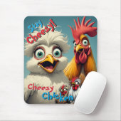 "Cheesy Chickens Terry & Kay Silkie Chickens" Muismat (Met muis)