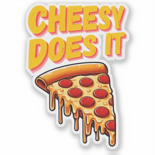 Cheesy doet het sticker (Voorkant)