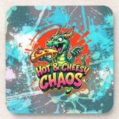 Cheesy Dragon Delight Bier Onderzetter (Voorkant)