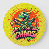 Cheesy Dragon Delight Grote Klok (Voorkant)