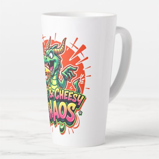 Cheesy Dragon Delight Latte Mok (Rechterhoek)