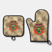 Cheesy Dragon Delight Ovenwant & Pannenlap Set (Voorkant)