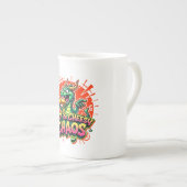 Cheesy Dragon Delight Porselein Kop (Voorkant rechts)