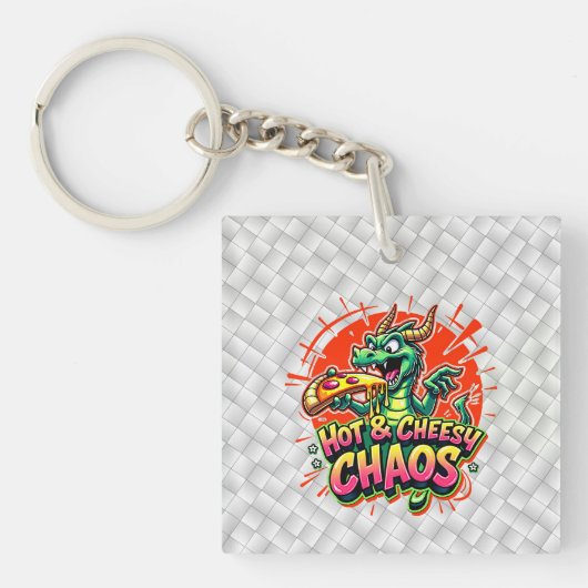 Cheesy Dragon Delight Sleutelhanger (voorkant)
