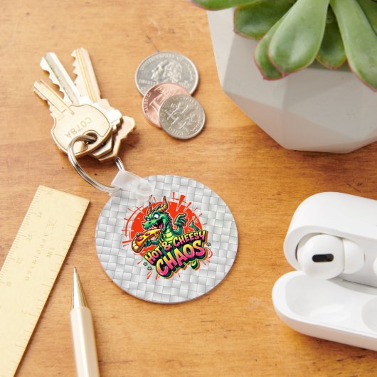 Cheesy Dragon Delight Sleutelhanger (Bureau)