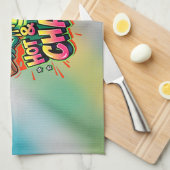 Cheesy Dragon Delight Theedoek (Quarter Fold)