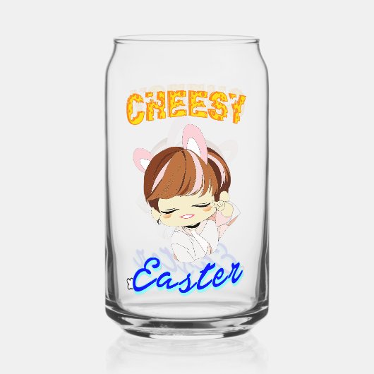 Cheesy Easter Blikvorm Glas (Voorkant)