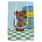 Cheesy Heart Mouse Medium Cadeauzakje (Achterkant)