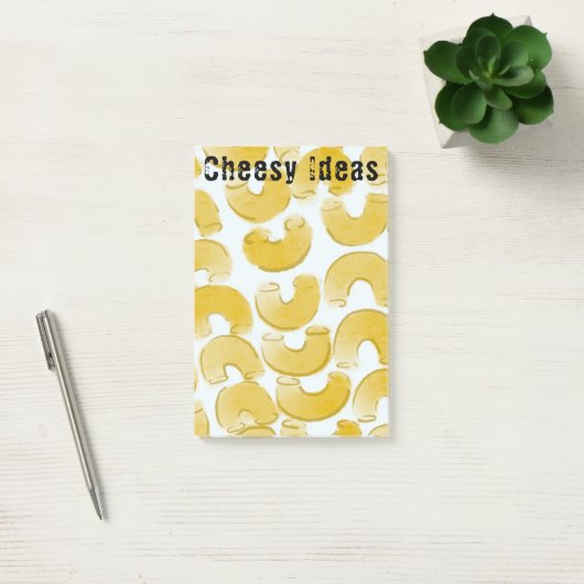Cheesy Ideas Macaroni Pun Post-it® Notes (Kantoor)