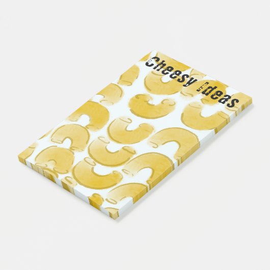 Cheesy Ideas Macaroni Pun Post-it® Notes (Schuin)