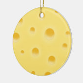 Cheesy kerstgroet Funny Personalized Keramisch Ornament (Links)