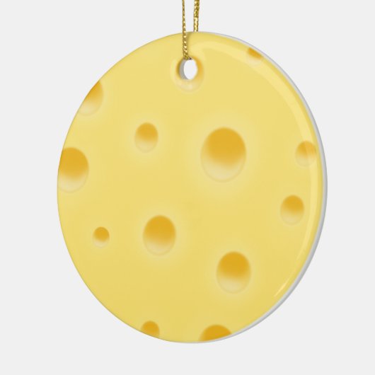 Cheesy kerstgroet Funny Personalized Keramisch Ornament (Links)