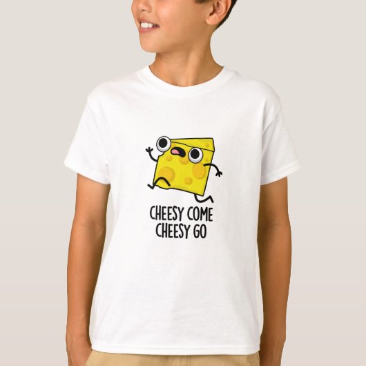 Cheesy Komaan Cheesy Go Funny Food Pun T-shirt (Voorkant)