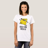 Cheesy Komaan Cheesy Go Funny Food Pun T-shirt (Voorkant volledig)