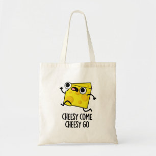 Cheesy Komaan Cheesy Go Funny Food Pun Tote Bag