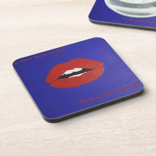 Cheesy Lines for Valentine's Coaster Bier Onderzetter (Linkerzijde)