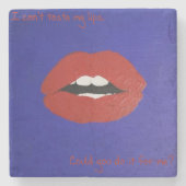 Cheesy Lines for Valentine's Coaster Stenen Onderzetter (Voorkant)