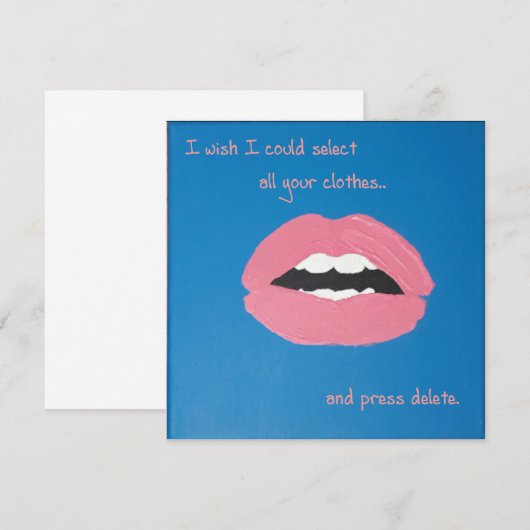 Cheesy Lines for Valentine's Kaart (Voorkant / Achterkant)