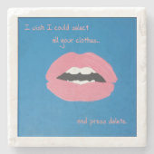 Cheesy Lines for Valentine's Stenen Onderzetter (Voorkant)