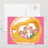 Cheesy Love Briefkaart (Voorkant / Achterkant)