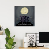 Cheesy Moon Poster (Thuiskantoor)