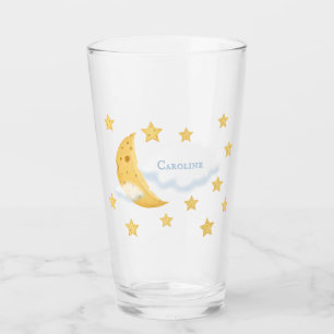Cheesy Moon & Stars Aangepast Fluffy Cloud Cute Glas