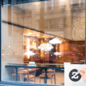 Cheesy Moon & Stars Persoonlijke Fluffy Cloud Kind Raamsticker (Cafe Raam)