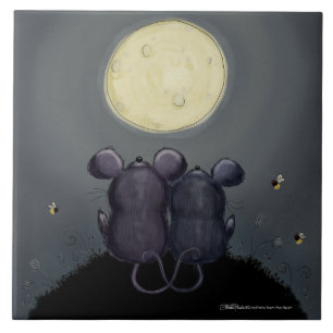 Cheesy Moon Tegeltje