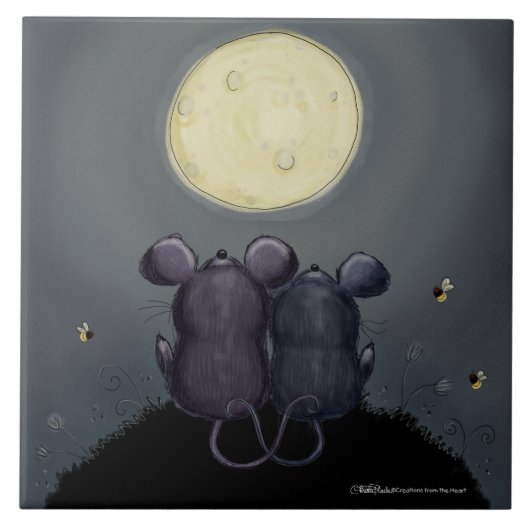 Cheesy Moon Tegeltje (Voorkant)