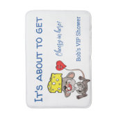 Cheesy Mouse Hearts Bathroom Bath Mat (Voorkant Verticaal)