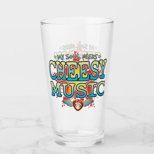 Cheesy Music Soul Glass Tumbler (Voorkant)