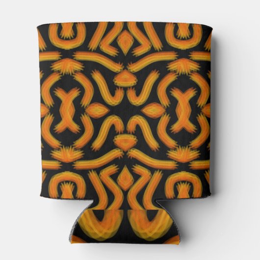 Cheesy Noodle Doodle Art Mirrored Image Pattern Blikjeskoeler (Achterkant)